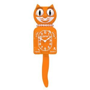 Festival Orange Lady Kit Kat Cat Klock Clock FREE US SHIPPING! New for 2023